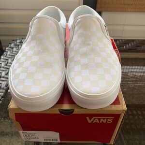 Mens Checkerboard Slip-On Shoe